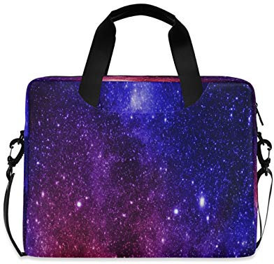 Laptop Bag Galaxy Laptop Case Computer Carrying Case 13-15.6 inch Laptop Sleeve Case Polyester Laptop Shoulder Bag Strap Handle Notebook Computer Bag for Boys Girls Women Men