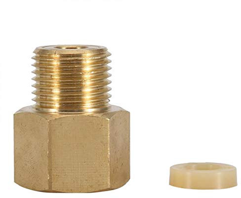 Niiyen Co2 Tank Adapter, Co2 Cylinder Tank W21.8 zu Cga320 Adapter Konverter für Aquarium Aquarium für leichte Anwendungen(Konvertieren Sie CGA320 in W21.8)