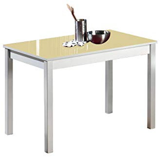 ASTIMESA Mesa de Cocina, Metal, Beig, 80x40cm, Fija 80x40 Beige