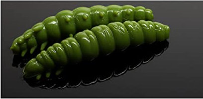 Libra Lures Waage Köder Larve - Olive - 3.5cm - 15 Stück
