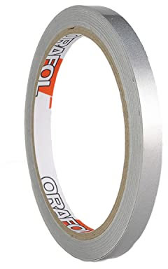 Auto Zierstreifen Silber Folie Folienstreifen Glänzend Autodekor Folie Pinstripes Silver (10mm, Silber)