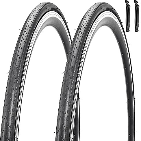 Paquete de 2 Cubiertas Neumáticos Plegables Ruedas de 700 x 23 C/25 C/28 C para Bicicleta de Carretera