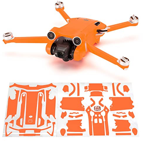 WRAPGRADE Skin Kompatibel mit DJI Mini 3 Pro (NEON ORANGE)