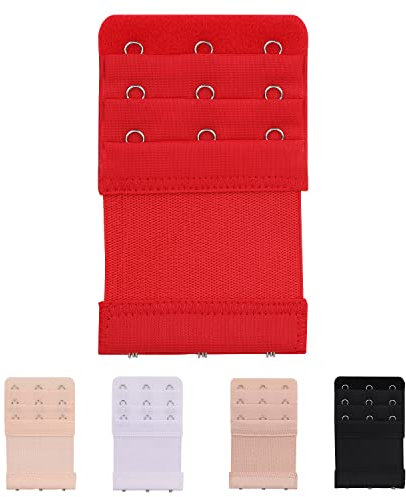 Trimming Shop Elastic Bra Extender Set for Women – Soft & Comfortable Strap Extension with Options Of 3x3 Rows of Hooks, Adjustable Maternity Bra Band Extenders for Tight Bras