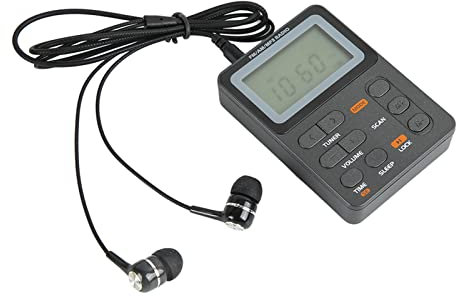 Radio Am FM de Bolsillo Portátil, Mini Radio Estéreo Recargable con Chip de Procesamiento Auricular, Recepción Fuerte, Regalo de Batería de 500 MAh para Personas Mayores Que Caminan en Forma