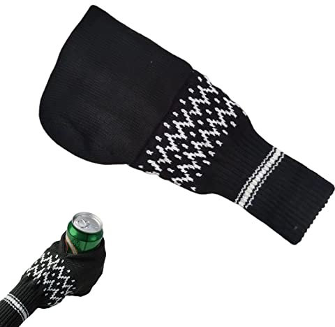 Bierfäustlinge, Winter Gestrickte Beer Mitt Bierhandschuhe, Warme Stretch Vollfinger Handschuhe,Hält Ihr Getränk Kalt Und Ihre Hände Warm, Stricken Genähte Getränkehandschuhhalter