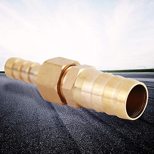 Messing-Nippel, Rohr Verschraubungen 8mm-14/16/19/25mm Messing-Einbaus Ch Lauch Barb-Schwanz-Reduzier Stecker [8mm-16mm 1 Stück], Schlauch Armaturen (8-16mm)
