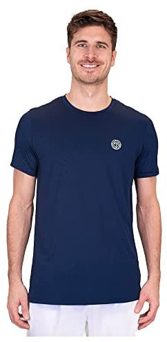 BIDI BADU Herren Crew Tee - Dark Blue, Größe:M