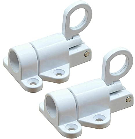 for Aluminium Alloy Door Latch Sprung Attic Loft Ceiling Hatch Lock Catch Tool,Suitable for Wooden Doors,Courtyard Doors,Cabinet Doors (White) -UUU0048963001*2