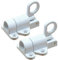 for Aluminium Alloy Door Latch Sprung Attic Loft Ceiling Hatch Lock Catch Tool,Suitable for Wooden Doors,Courtyard Doors,Cabinet Doors (White) -UUU0048963001*2