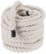 PATIKIL Cotton Rope 15m x 25mm Natural Twisted Cotton Rope 3 Strand Strong Thick Cotton Rope Tug of War Rope for Railings Crafts Games Home Decor, White (1 Inch x 50 Feet)