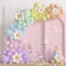 159 Stück Pastell Luftballon-Girlande mit Gänseblümchen,Ballon Girlande,Geburtstagsdeko für Mädchen, Luftballons Pastell,Bunte Regenbogen-Deko, Ballongirlande für Baby Shower Prinzessin Einschulung