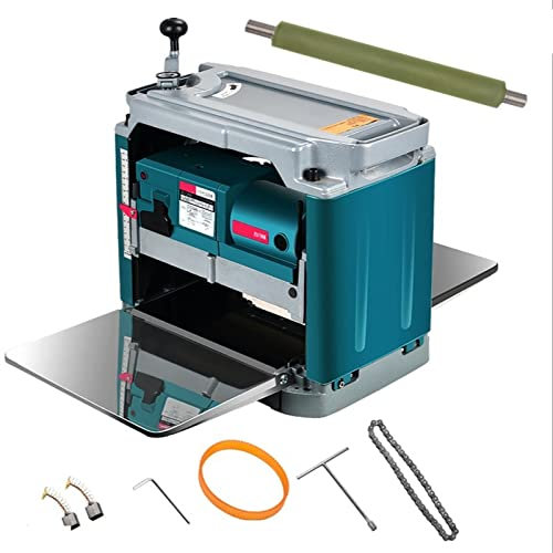 12 Inch Woodworking Carpentry DIY Surface Thicknesser Machine Electric Planer Wood Thickness Planer YIJIAN (Color : Machine-1 roller)