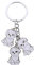 COLORFUL BLING Niedlicher Schlüsselanhänger mit Hundewelpe, Autotasche, Charm, Geschenke für Frauen, Männer, Jungen, Mädchen, Geburtstag, Weihnachten, Welpe, Hund, hängender Schlüsselanhänger, Bichon