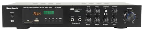 Amplificateur stéréo numérique Amplificateur Audio 5 canaux Bluetooth FM USB Hi-FI Amplificateur Stéréo 600 W Amplificateur de Puissance Audio avec télécommande