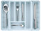 Minky Cutlery Drawer Organiser, Extendable Cutlery Sorter, Storage & Organisation, Utensil Holder, Kitchen Accessories, Cutlery Trays, Kitchen Tools & Gadgets, UK Made (Slate Blue)