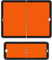 SAMETRUCK ADR Warntafel Set Gefahrgut GGVS 400x300 mm + 300x120 mm Schild Warnschild Satz LKW Auflieger Anhänger Orange