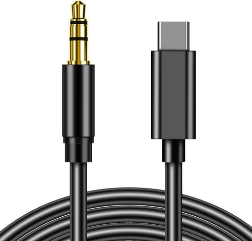 Rydkas USB C Cavo Aux per iPhone, 1M Audio da USB Tipo C a Jack da 3,5 mm, Cavo Stereo per Cuffie Dongle Cavo Compatibile con iPhone 15 Plus/15 Pro Max Galaxy S23 S22 S21, iPad, MacBook
