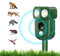 Solar-Tiervertreiber,ultraschall tiervertreiber, Hunde, Marder, Tierabwehr, Katzenschreck Hundeschreck Marderschreck, Ultraschall Solar Tiervertreiber, Wasserdichter