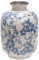 XMZXKJ Blumenvase aus Keramik, Blau und Weiß, französisches Dekor, für Wohnräume, verschiedene Räume, vintage blue and white-3