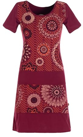 Vishes - Alternative Bekleidung - Kurzarm Damen Sommer-Kleid Mini-Kleid Tunika-Kleid T-Shirtkleid