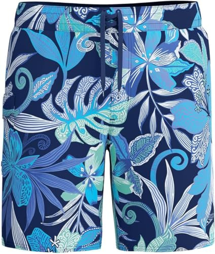 Speedo Men's Lookout Ombre Board Shorts | 4-Way Stretch Soft Fabric | Surf | Swim | Gym | Run | Quick Drying Shorts