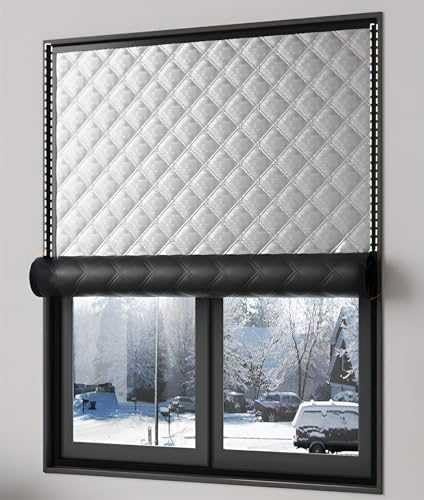 XFQZJG Thermo-Fensterabdeckung, Fenster-Isolierfolien-Set für Zugluftstopper, große Schallschutzdecke, Thermo-Verdunkelungsvorhänge für Schlafzimmer, Abdeckplatten, Baumwoll-Schuppen-Isolierung
