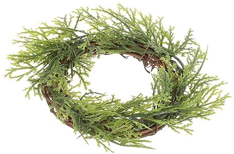 PRETYZOOM Türkranz Für Festival-Dekoration Kerzenkranz-dekor Mit Künstlicher Anlage Hängekranz Für Haus Und Esstisch Langlebig Und Pflegeleicht Outdoor Und Indoor Geeignet