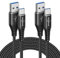 USB C Cable 1M 2Pack,Type C Charger Fast Charging USB to USB C Cable for Samsung Galaxy S24 S23 S22 S21 S20 Plus Ultra FE 5G,Note 20 10,A54 A34 A14 A53 A33 A13,iPhone 16 15 14,Mi 11 10,HTC,LG,Moto
