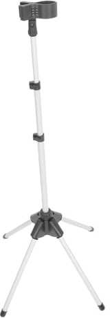 minkissy Support pour Sèche-cheveux Base Stable sur Pied Réglable Pliable | Usage Maison et Petits Espaces, Alliage D'aluminium et Plastique, Finition Noire, pour Modèles Compatibles