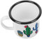 FUNNETOYU Tazza Smalto Decorativa per Tè Design Ergonomico Adatta per Versatile per Bevande Calde e Fredde