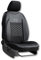 XTRM-CAR Sitzbezüge Motive Ergonomic passend für Hyundai i10 - Hochwertige Autositzbezüge - 1 STK - SCHWARZ