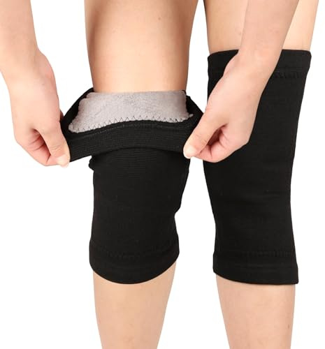 viiotu Knee Warmers for Women Men,Soft Thermal Knee Sleeve with Warm Lining Stretchy Knit for Arthritic Night Sleep Elders Gift