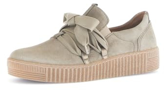Gabor Damen Low-Top Sneaker, Frauen Sneaker,h-Weite,Leder-Sohle,Cherry,Merlot,Sport-Dynamic,g-Weite,glatt-Leder,antikrosa,salvia,39 EU / 6 UK