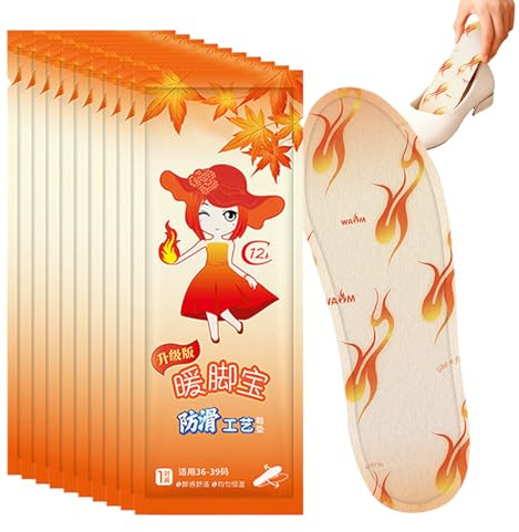 Battery Heated Insoles - Toe Warmers with 8 Hours Runtime, Thermoregulating, Breathable , Rechargeable Heat Pads, Reliable for Skiing, Snowboarding, Business Trip
