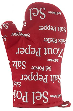 Küchenhandschuh Sel & Poivre rot 19 x 32 cm Winkler