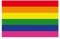 Gay Rado Regenbogen Regenbogen Aufkleber 4,5 x 7 cm flexibel magnetisch flexibel