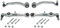 MEYLE 116 050 0022/HD Querlenker Satz Lenkersatz Vorne Links & Vorne Rechts & unten 365mm Aluminium