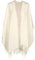 Toutacoo, Poncho mit Fransen - Damen - 07-Ecru/Elfenbein