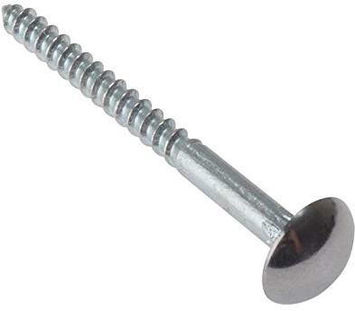 ForgeFix Mirror Screws | 1 1/4 x 8 | Chrome Plated | Bag 10
