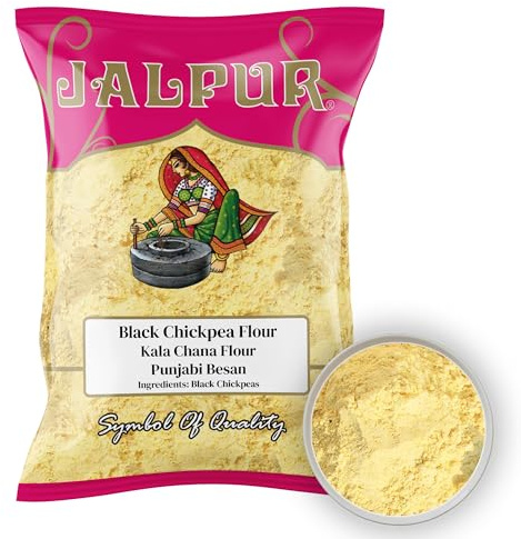JALPUR MILLERS Black Chickpea Flour Punjabi Besan 100g – High Protein, Indian Gram Flour for Cooking, Baking & Snacks – Rich in Fibre & Nutrients, Perfect for Pakoras, Curries, & Healthy Recipes