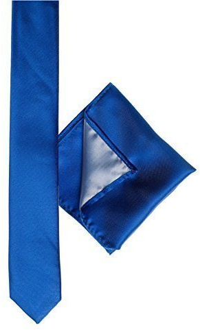 Paisley of London, Boys skinny royal blue tie, Boys royal blue pocket square, Pocket handkerchief