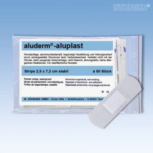 aluderm®-aluplast stabil Strips 2,5 x 7,2 cm 50 Stück