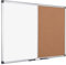 Bi-Office Maya Kombitafel, Kork/Magnetisch, Aluminiumrahmen 150x120cm