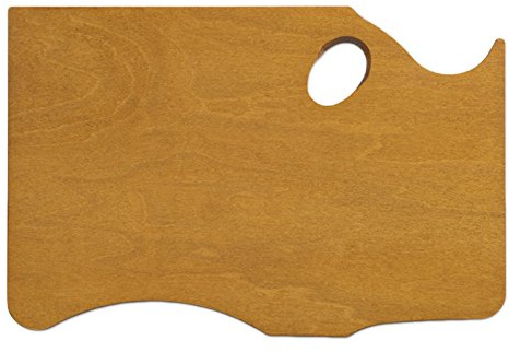 New Wave Highland Hand Held Wood Artist Palette | Natural Stain, Held in Left Hand, Wooden Paint Palette, Artist Palette, Painting Palette, Oil Paint Palette, Wood Paint Pallet
