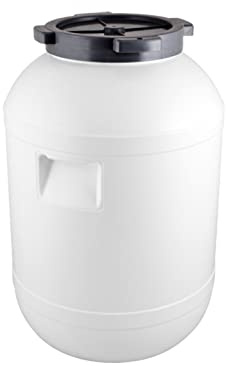 Browin 360030 Baril de Chou 30 L, Ø 21 cm | Baril pour Chou, Concombres, pour Mariner, pour Ensilage, de Qualité Alimentaire | Baril avec Couvercle | Blanc