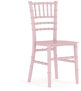 Flash Furniture Child’s Pink Resin Party and Event Chiavari Chair for Commercial & Residential Use,Pink