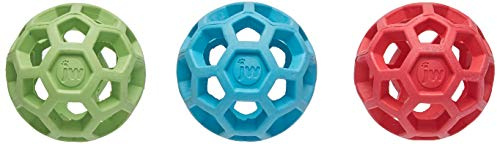 Hund pipiga leksakerJW Pet Company Mini HOL-Ee Roller hundleksak, färgerna varierar - paket med 3 och medelstora hundar