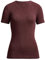 Conta Thermo Kurzarm Shirt, T-Shirt mit natürlicher Baumwolle, wärmende Unterwäsche für Damen, Rundhalsausschnitt, Damenbekleidung, in Farbe Burgund Melange, Größen: 36/XS - 50/4XL