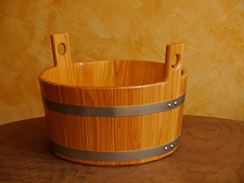Blumenberg Fußwanne Fußkübel Fussbecken Lärche Fußbottich Saunawanne Saunakübel Tauchbecken Zuber